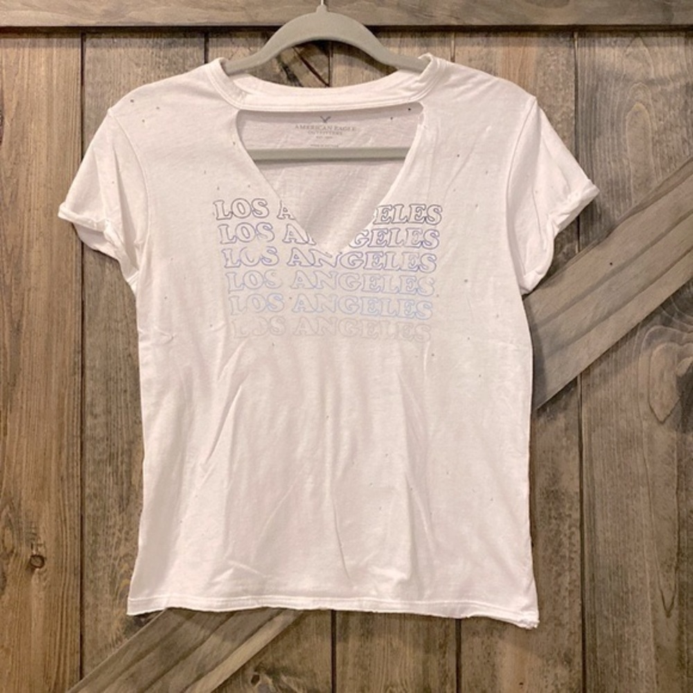 American Eagle Outfitters “Los Angeles” Distressed‎ Tee-Shirt